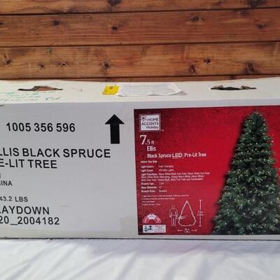 7.5 Black Spruce LED Pre Lit Tree