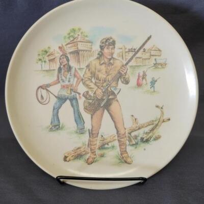1960's Davy Crockett Melmac 8in Dinnerware Plate