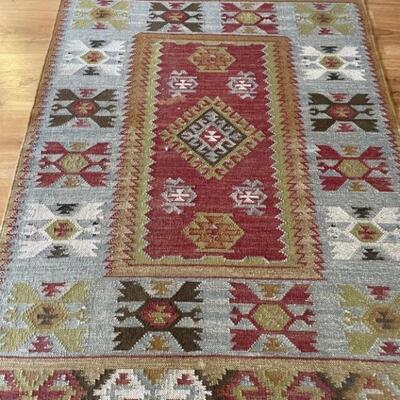 Southwest Style Area Rug Measures 73in X 52in