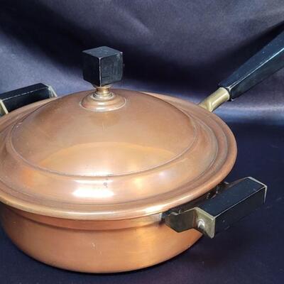 Antique Copper Clad Saucepan