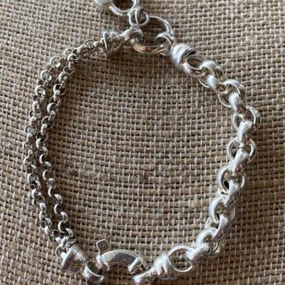 Milor Italy Sterling Silver Bracelet with Heart