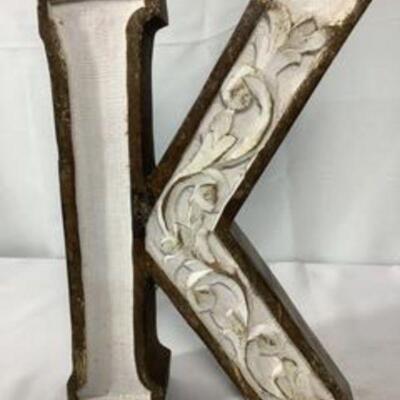 Wooden Letter 'K'