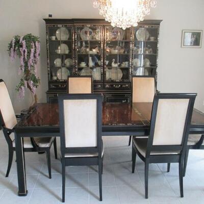 Union National Asian Inspired Dining Room Suite 