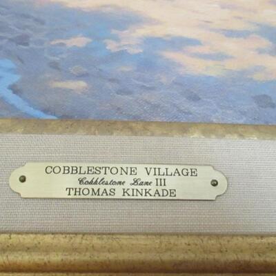 Original Thomas Kinkade Cobblestone Cobblestone Village Cobblestone Lane III ~ with Certificate 
