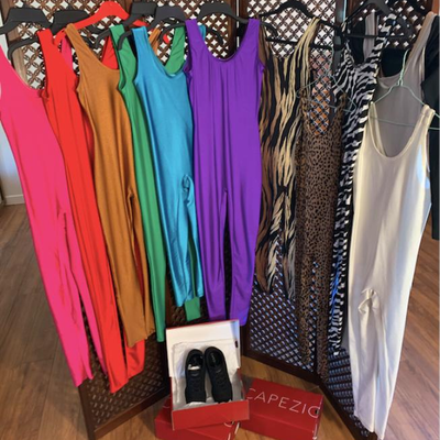 yoga jumpsuits, capezio dance shoes 