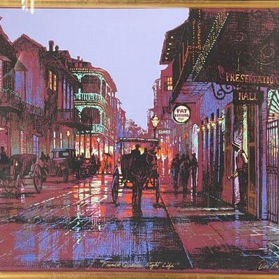 New Orleans French Quarter serigraph