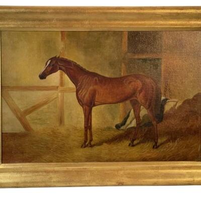 Lot 255 | VTG MAITLAND SMITH EQUESTRIAN HORSE PAINTING 36