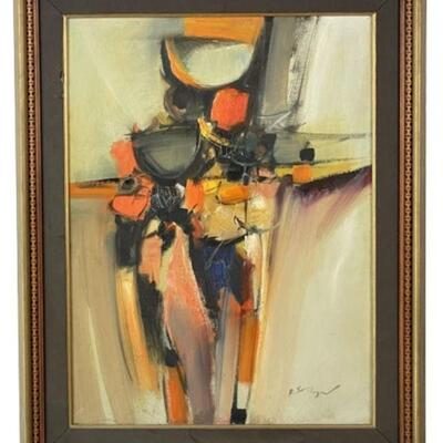 Lot 241 | VINTAGE 1960'S ABSTRACT PAINTING 30.5