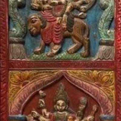 Lot 300 | HAND CARVED DEITY PANEL FROM INDIA 60