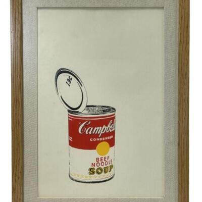 Lot 299 | AFTER ANDY WARHOL CAMPBELL SOUP CAN PRINT 17
