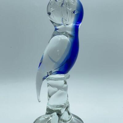 Lot 105 | VINTAGE MURANO STYLE ART GLASS OWL SCULPTURE 12