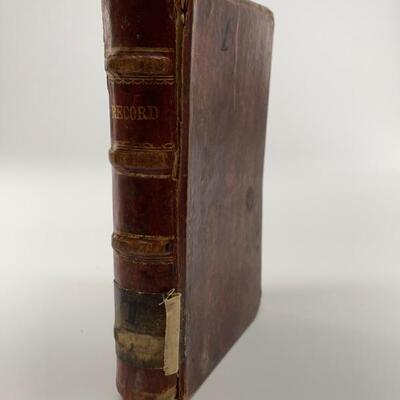 Hand written leather-bound â€œRecordâ€ book, containing approximately 289 hand written pages detailing treatments and...