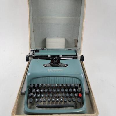 teal typewriter