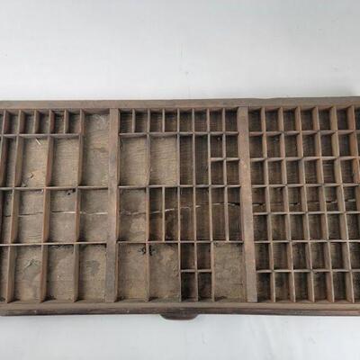 typesetter's tray/shadowbox