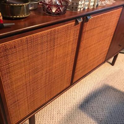 Mid-Century matching Buffet, Founders, Walnut, made in North Carolina, 18 x 60 inches 