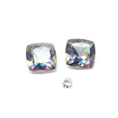 #606 â€¢ (2) Mystic Topaz Stones and A Diamond