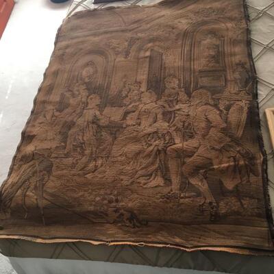 Large woven tapestry panel circa 1800s