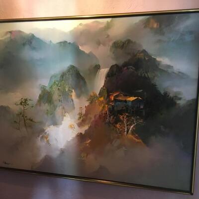 Danny Lee (San Francisco artist) signed original painting - very large