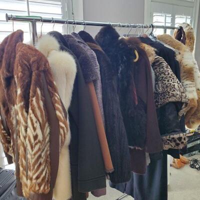 Real and faux fur coats