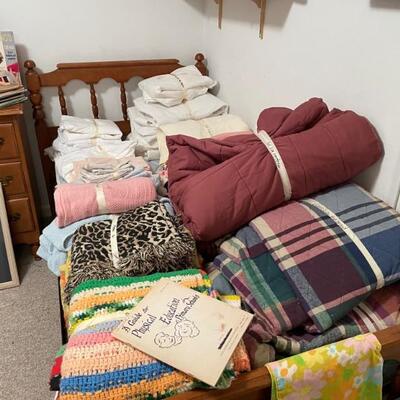 Twin bed with mattress