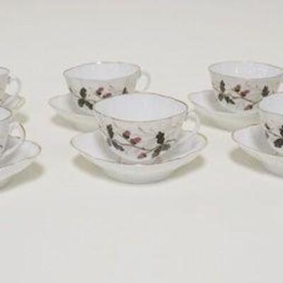 1011	DEMITASSE CUPS & SAUCERS, LOT OF 12
