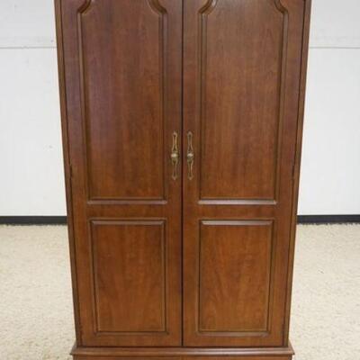 1027	LANE CEDAR LINED WARDROBE, 2 DOOR & ONE DRAWER W/ADJUSTABLE SHELF, APPROXIMATELY 38 IN WIDE X 24 IN DEEP X 74 IN HIGH
