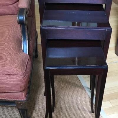 Baker nesting tables $350
14 1/2 X 14 1/2 X 27