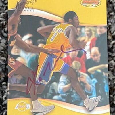 Signed Kobe Bryant Card