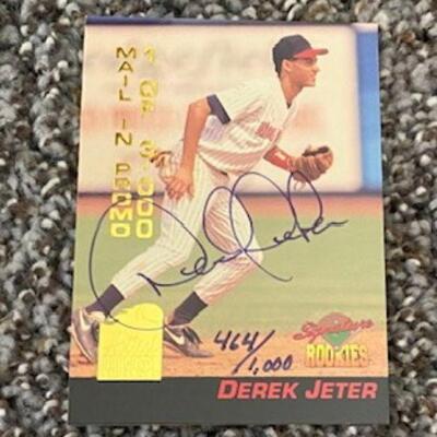 Signed Derek Jeter Rookie Card