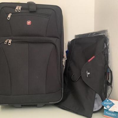 (6) 1-Swiss Gear Rolling Suitcase & 5-Accessories