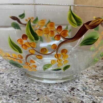 Hand Painted Salad/Fruit Bowl