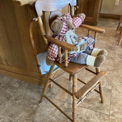 Antique high chair