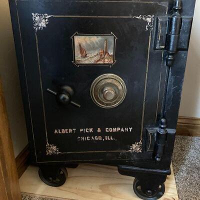 Older safe with combination