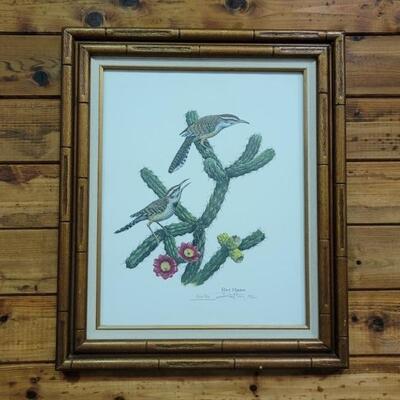 Artist Signed Limited Edition Print of Cactus Wren
Signed by Artist, Ray Harm
Limited Edition Number 821/1000
