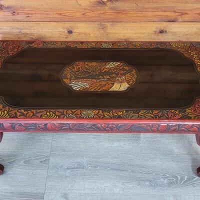 Carved Asian Coffee Table