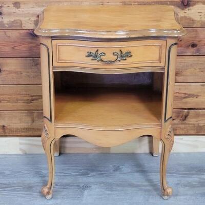 Vintage Maple French Provincial Nightstand