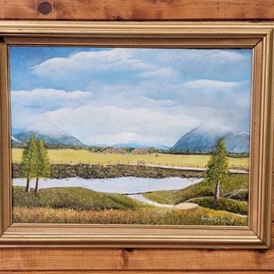 Oil on board, by Harold Campbell. Needs reframed