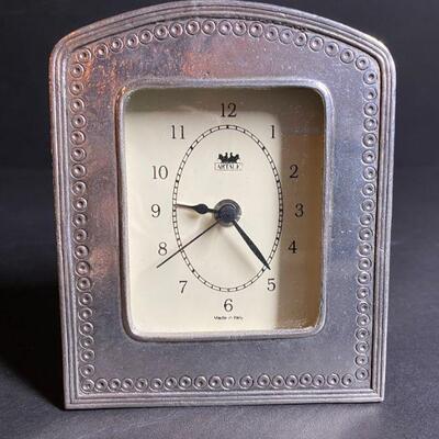 Pewter clock 
