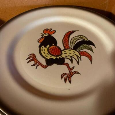 Metlox Poppy Trail China Red Rooster Dishes