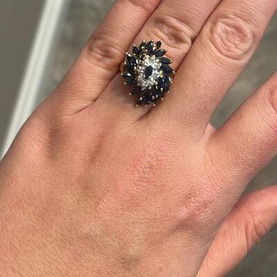 sapphire and diamond ring