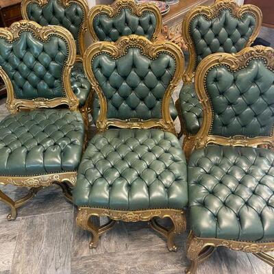 leather dining chairs