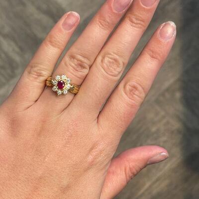 ruby and diamond ring