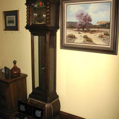 Beautiful grandfather clock   BUY IT NOW $ 485.00