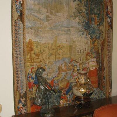 Large lined wall tapestry                 BUY IT NOW $ 635.00   OBO