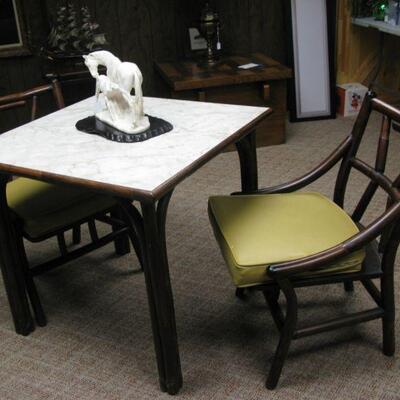 RATTAN TABLE AND 2 CHAIRS                                  
            BUY IT NOW $ 145.00