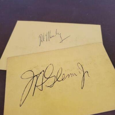 Robert Kennedy and John Glenn Autographs