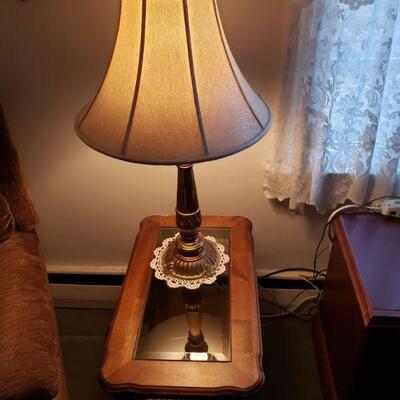 Solid brass lamps, have a pair. Heavy!