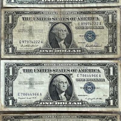 1957 U.S. One Dollar Silver Certificates