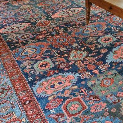 Ver y large Bidjar Oriental carpet. Over 21 feet long. 