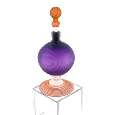 Lot 022a
Post-Modern Art Glass Signed Parfume Bottle